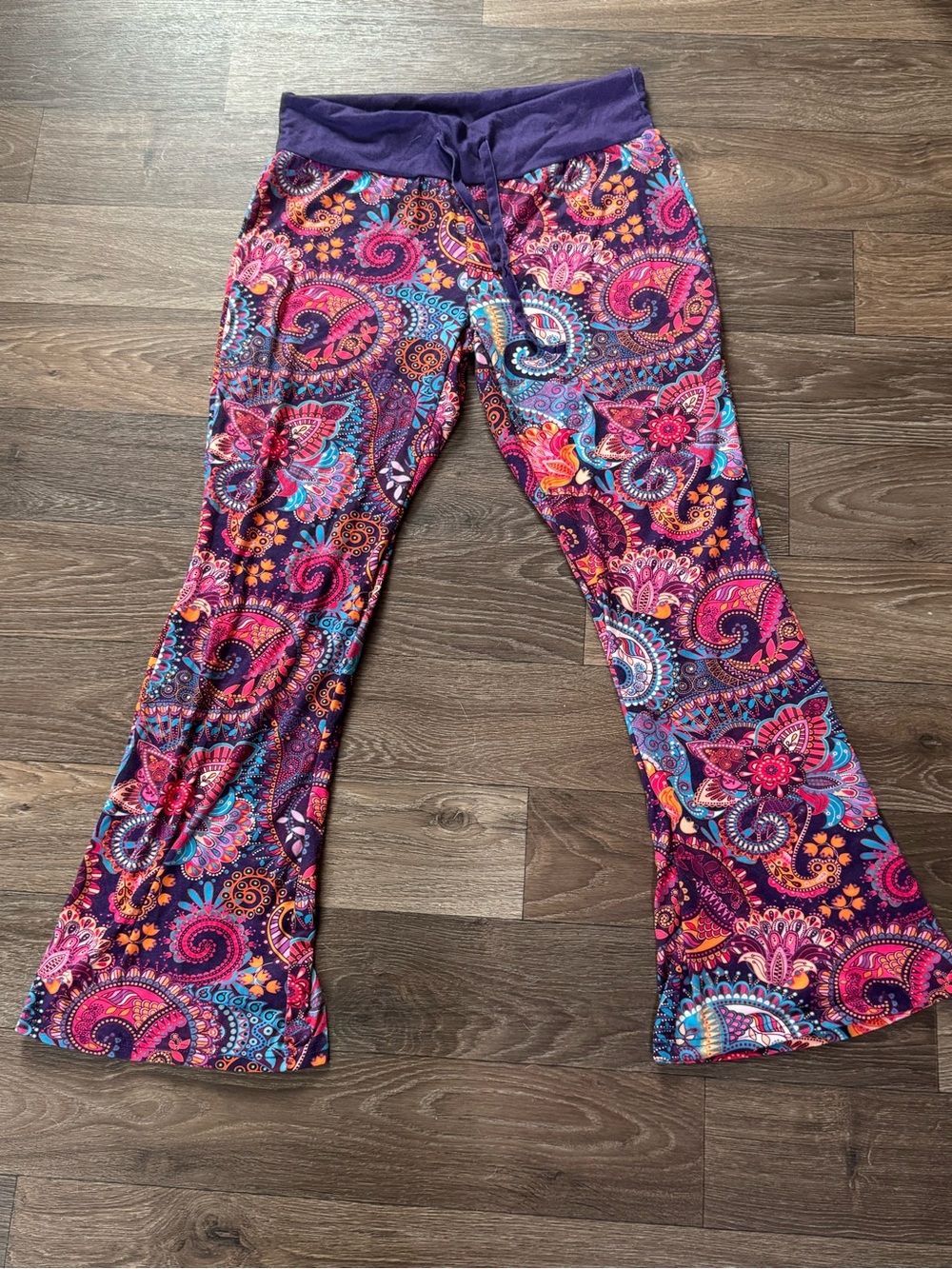 HDE Women’s Colorful Paisley Pajama Pants XL